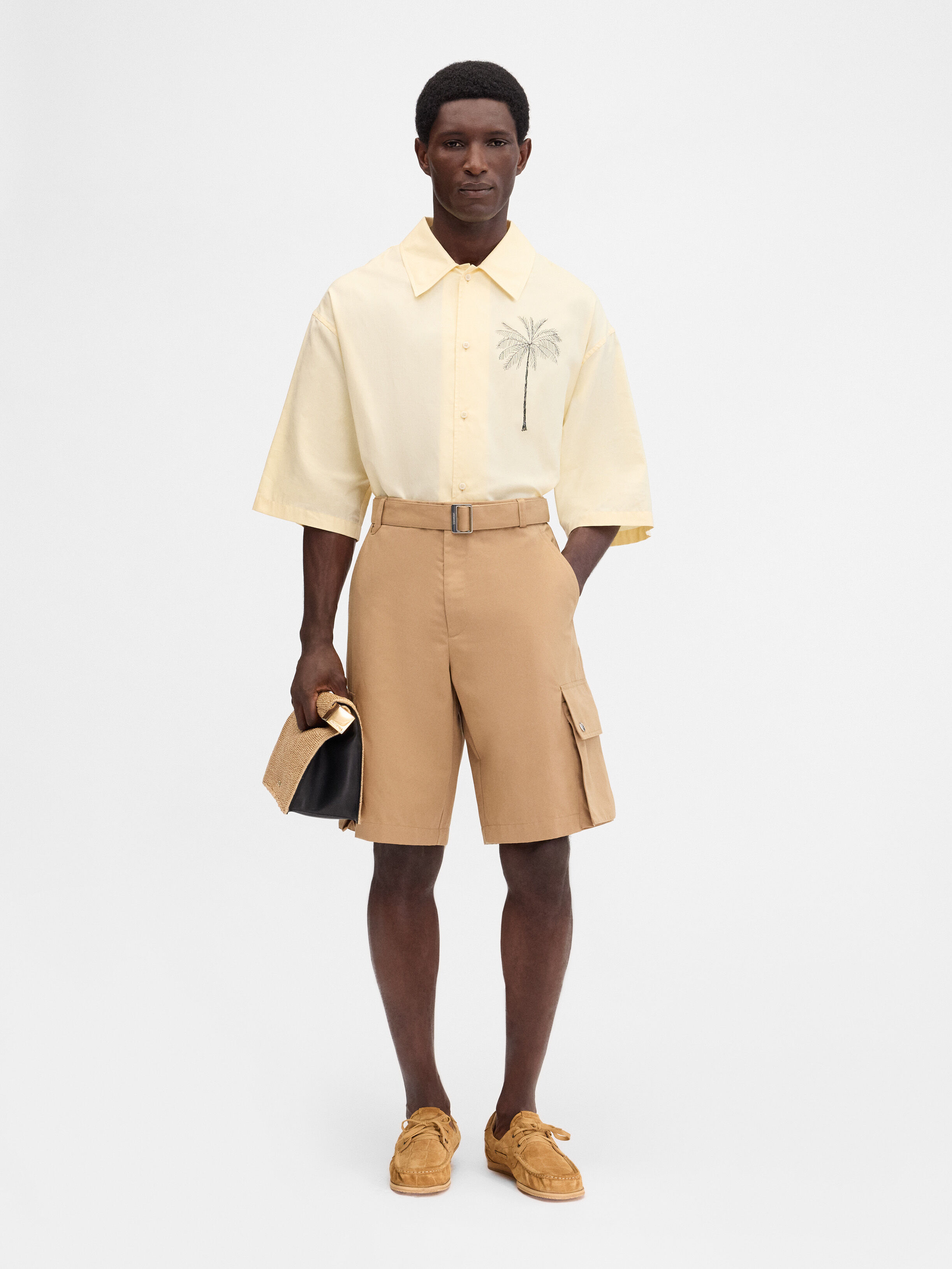 

Шорты-карго с поясом JACQUEMUS The cargo bermuda shorts, кэмел
