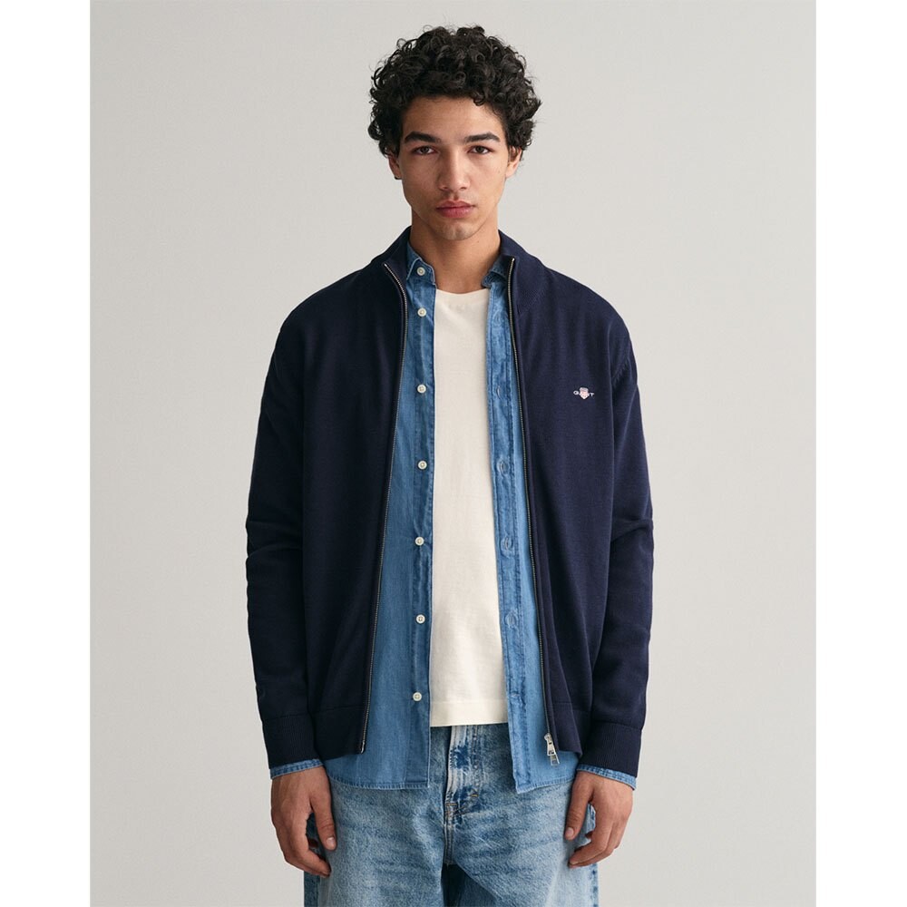 

Свитер Gant Casual Full Zip, синий