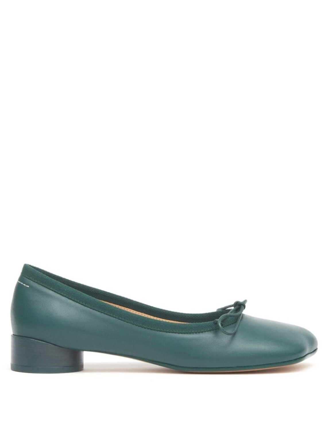 

MM6 Maison Margiela балетки Anatomic с бантом, зеленый
