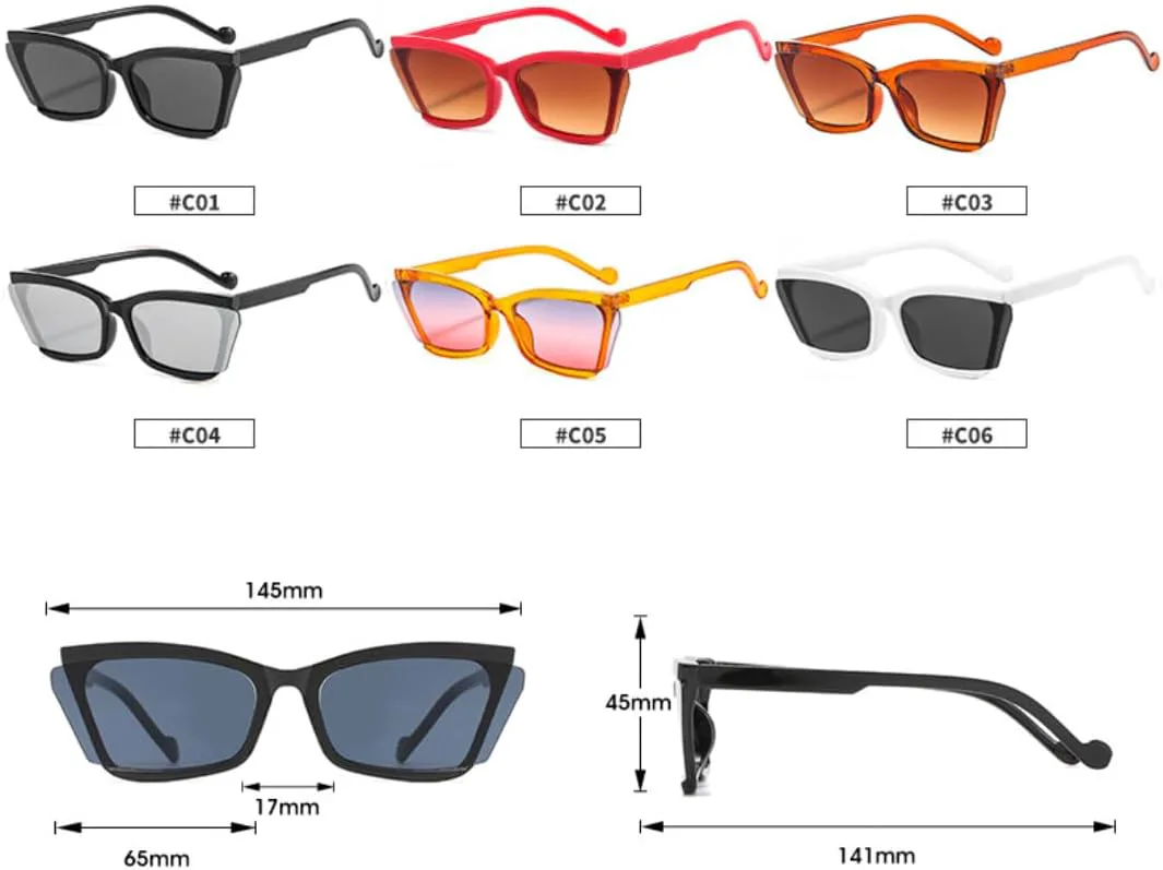

Солнцезащитные очки с защитой UV400 | Крупная оправа «кошачий глаз» | Для женщин и мужчин | Для занятий спортом на открытом воздухе и вождения DSVIGF, C3 Tea Tea