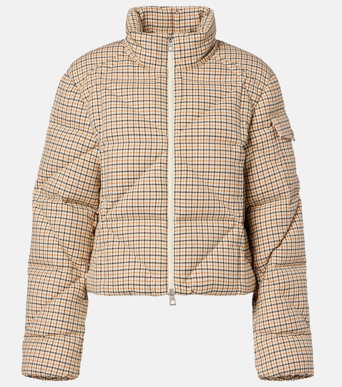 

Стеганая куртка Keros в клетку Moncler, бежевый