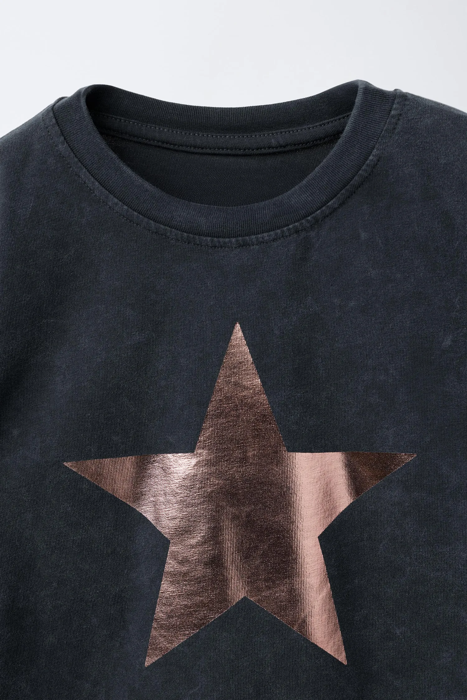 Футболка stars shimmer Zara, черный — фото 3