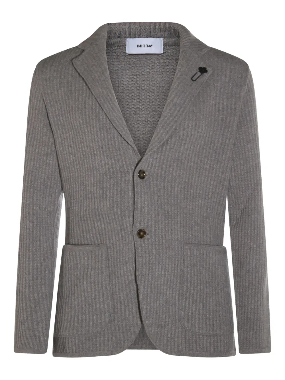 

Кардиган в рубчик Lardini, серый