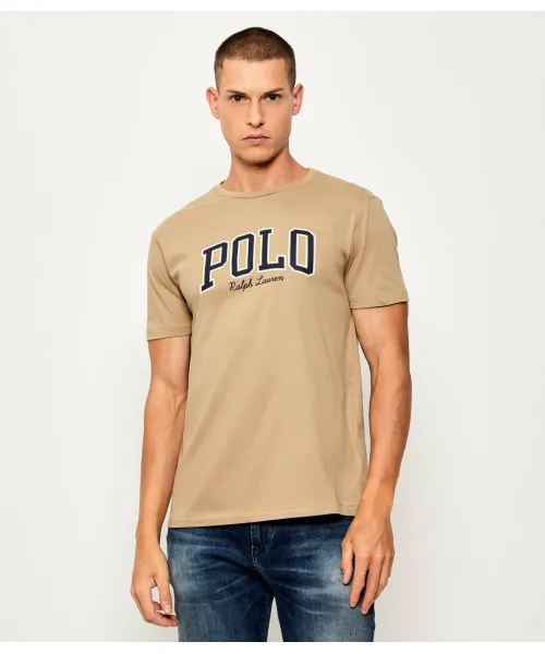 

Футболка Slim fit Polo Ralph Lauren, бежевый