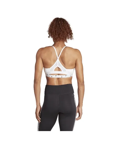 Бюстгальтер для тренировок adidas Aeroreact Light Support с технологией AEROREADY, чёрный — фото 2