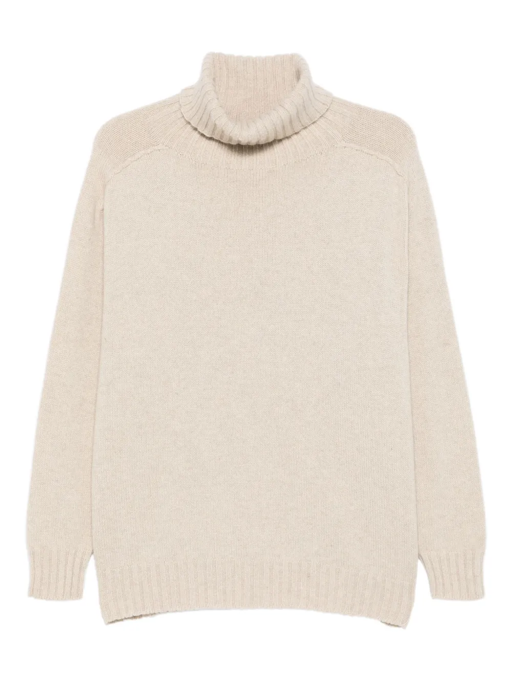 

Свитер с высоким воротником и рукавами реглан Eric Bompard, бежевый