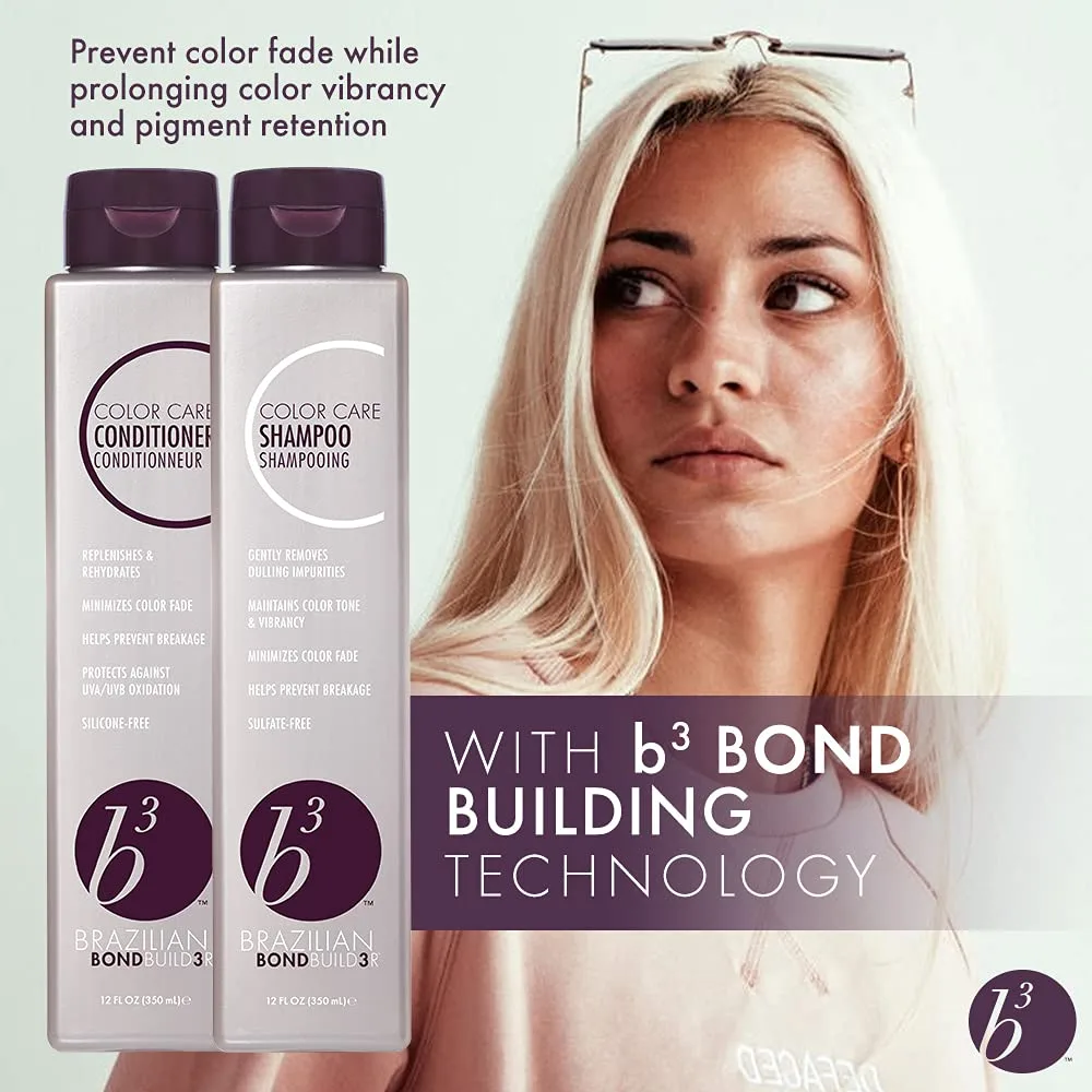 Кондиционер для восстановления цвета волос B3 Brazilian Bondbuilder Color Care Conditioner, 355 мл — фото 3