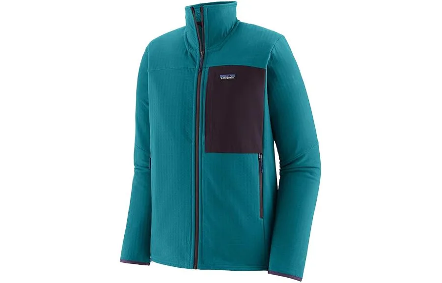 Куртка с капюшоном R2 TechFace на молнии Patagonia, темно-синий/blyb