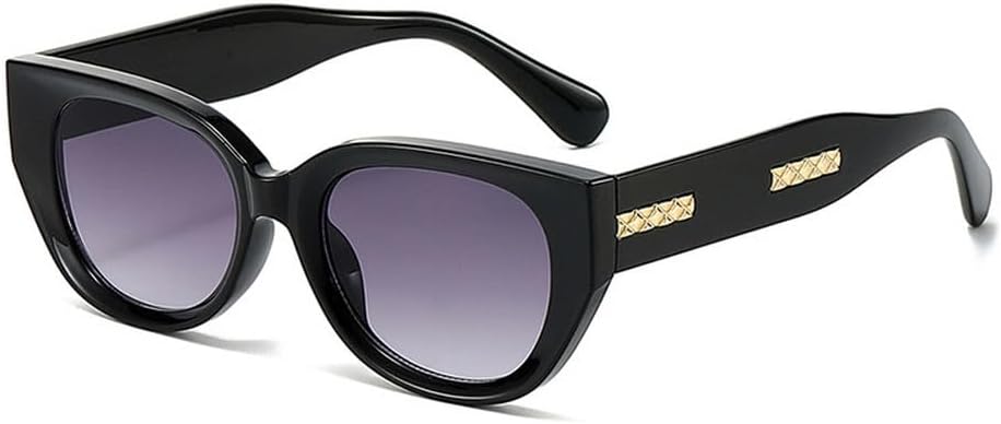 

Солнцезащитные очки «кошачий глаз» для женщин и мужчин, модные, роскошные, трендовые, для активного отдыха, путешествий и вождения, с защитой от УФ-излучения UV400 TKKTLLT, Black Gradient Gray