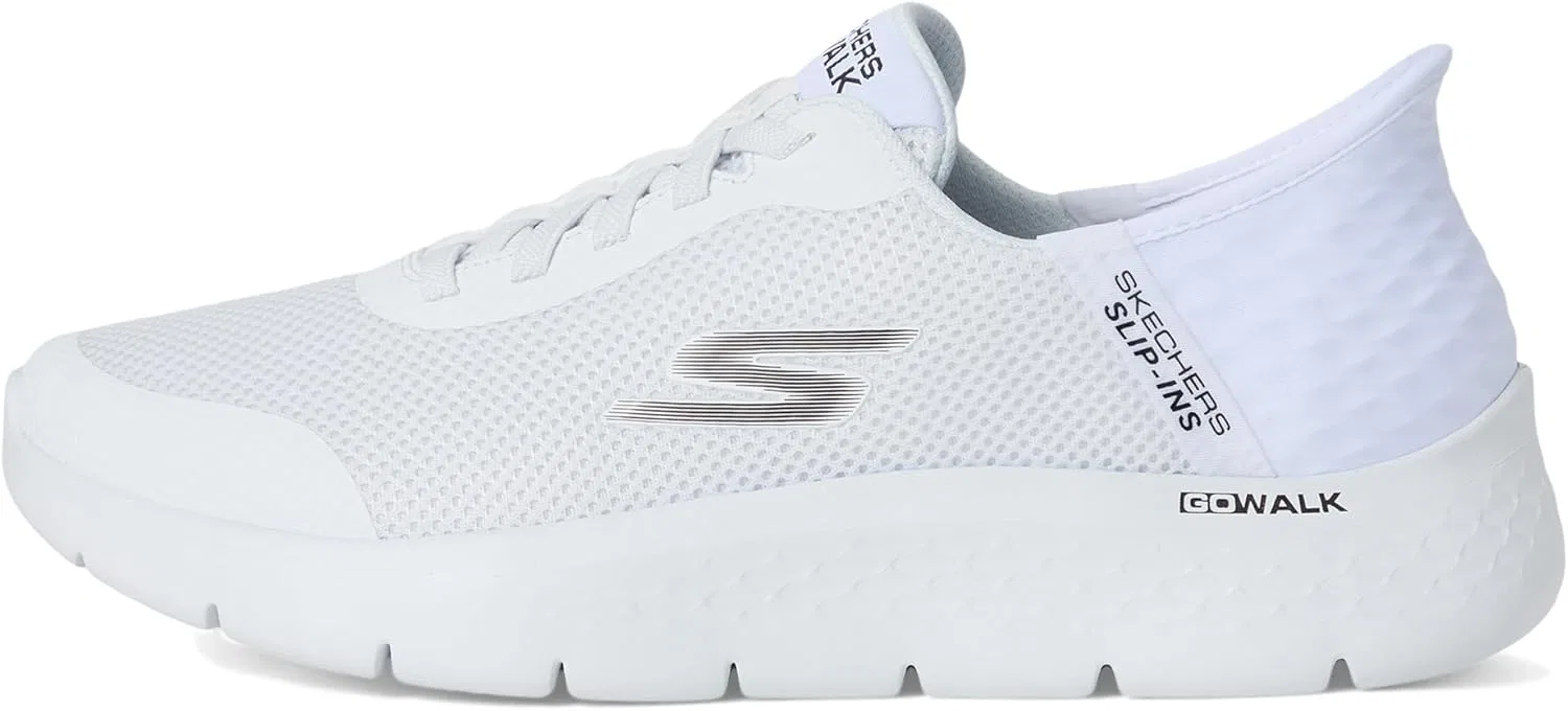 Кроссовки Skechers Men's Hands Free Slip-ins: Go Walk Flex Hands Up, White — фото 4