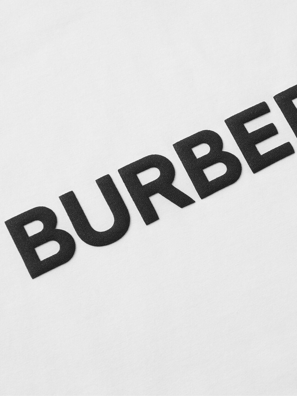 Футболка BURBERRY из хлопкового джерси с логотипом, белый — фото 3
