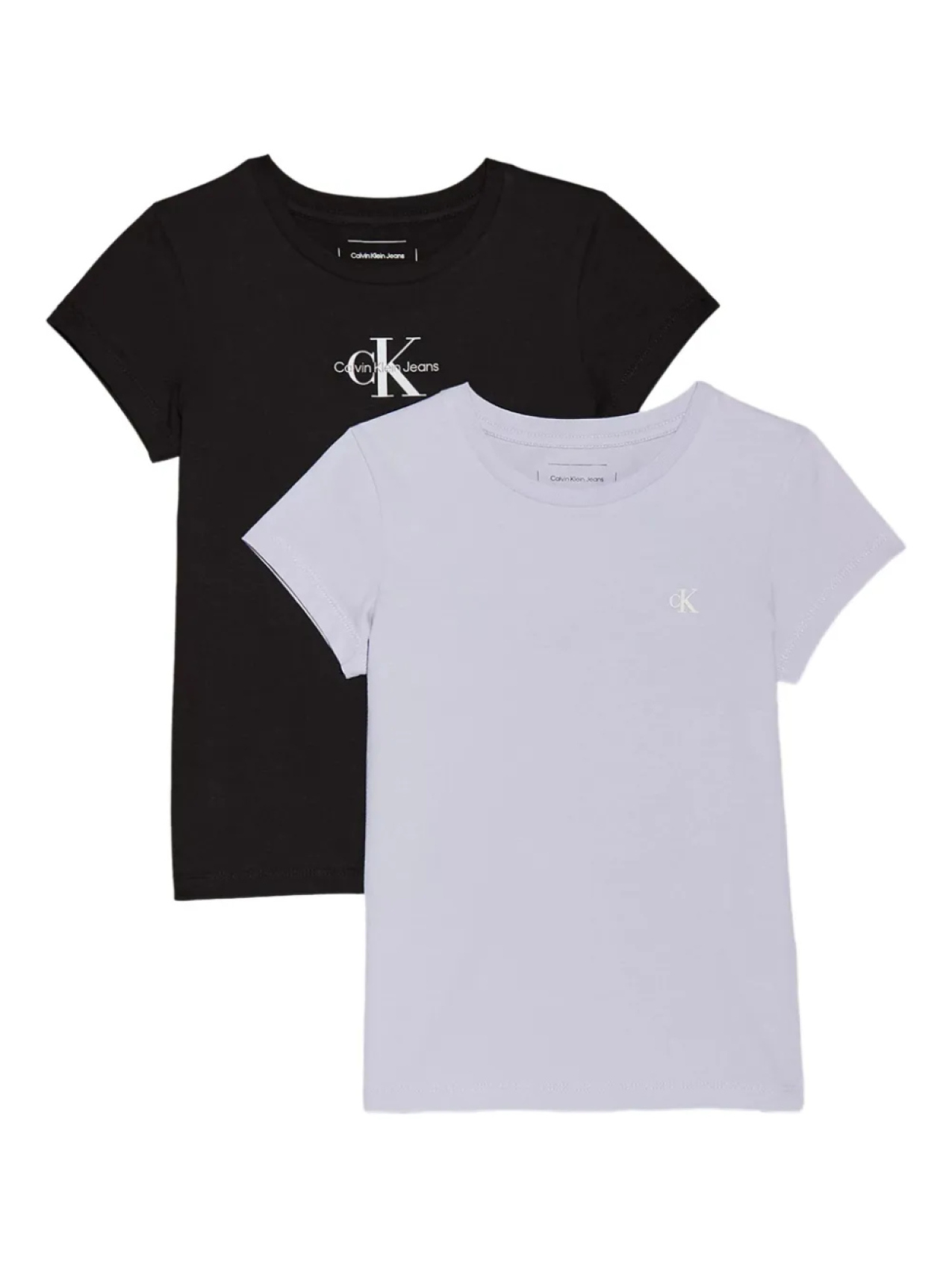 

Футболка с логотипом (комплект из двух) Calvin Klein Kids, черный