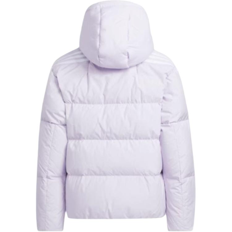 Детская пуховая куртка Adidas, светло-фиолетовая — фото 3