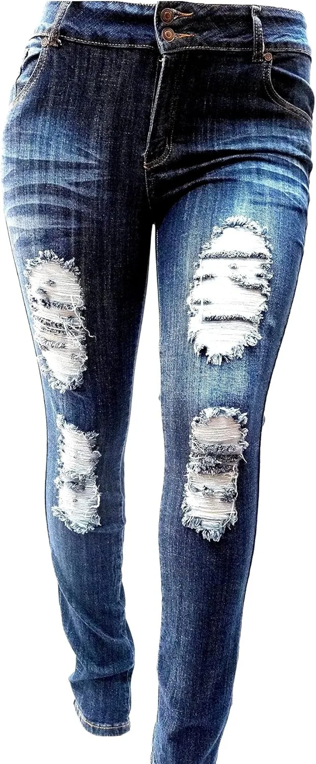 

Jack David 1826 женские джинсы plus size с эффектом потертости 1826 Jeans