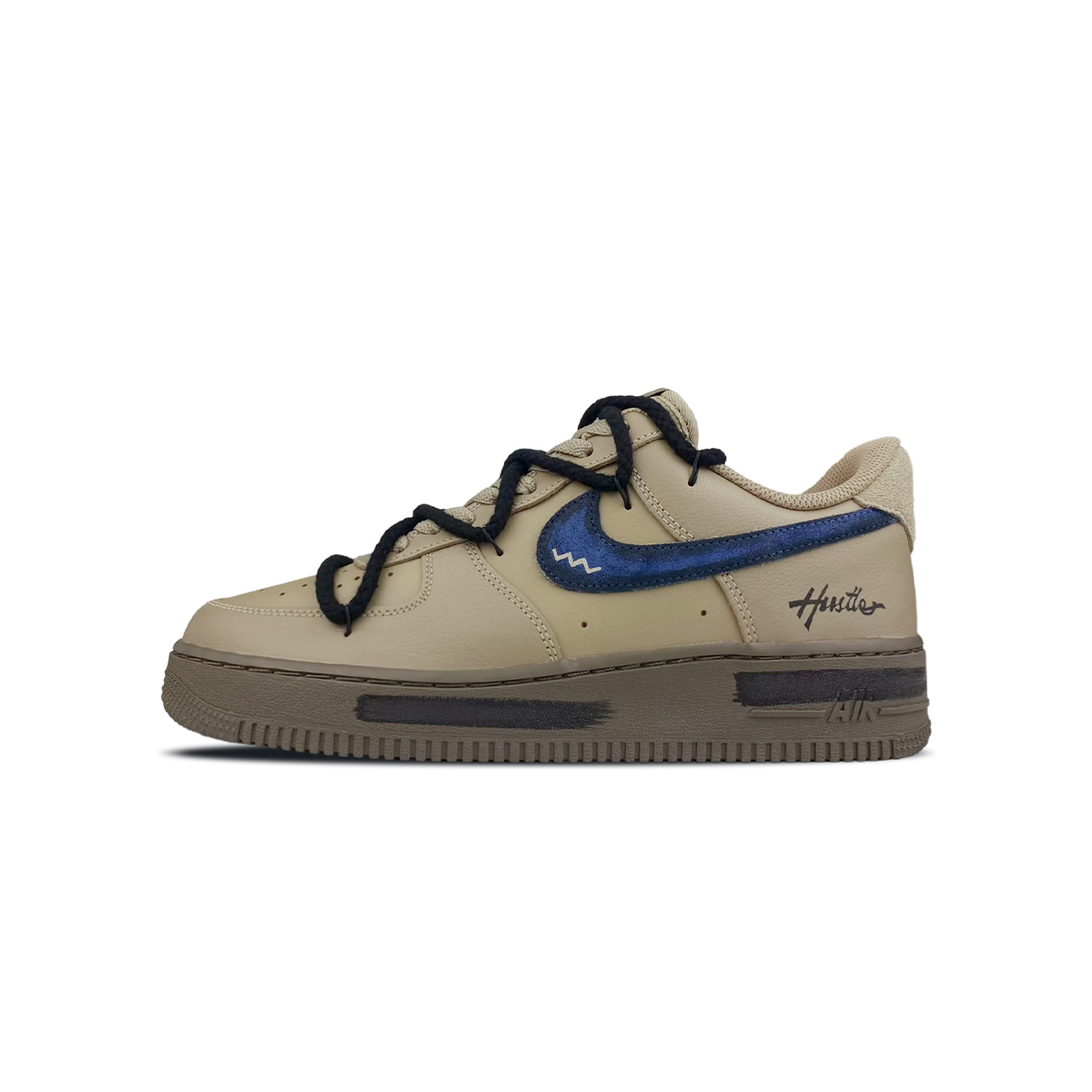 Air Force 1 BNK Blessing, устойчивые к истиранию низкие скейтерские кроссовки унисекс Nike, коричневый — фото 3