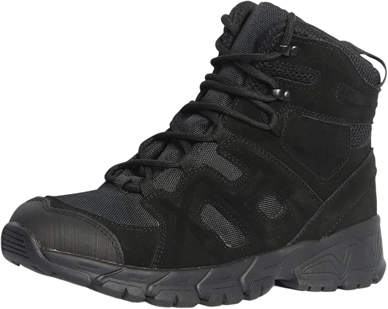 

Мужские ботинки на искусственной коже с микрофибровым голенищем, защищающие от ударов, для боевых действий и наружного скалолазания Alloaone, черный