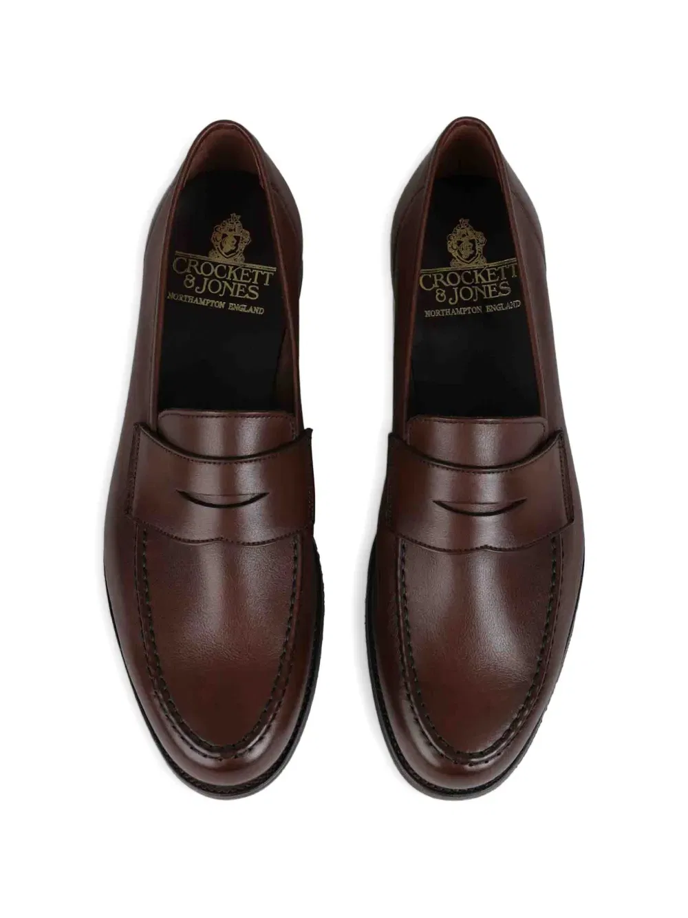 Кожаные лоферы Harvard 2 Crockett & Jones, коричневый — фото 3