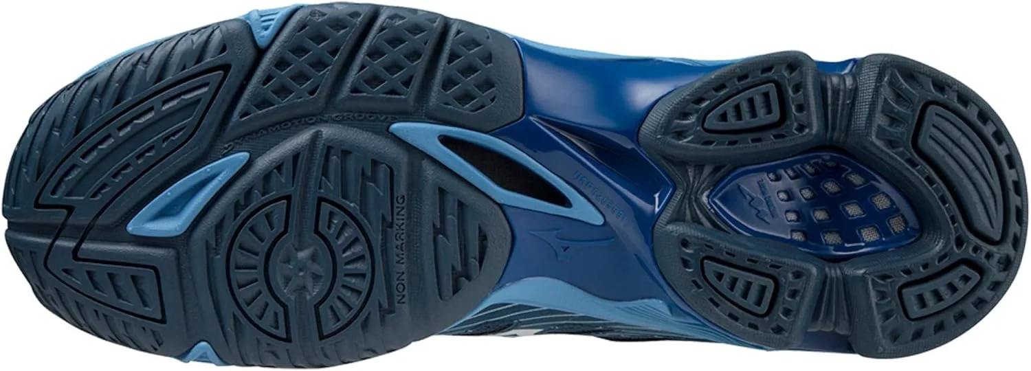 Мужские кроссовки Mizuno Wave Tension Mid Trainers, белый/темно-синий — фото 3