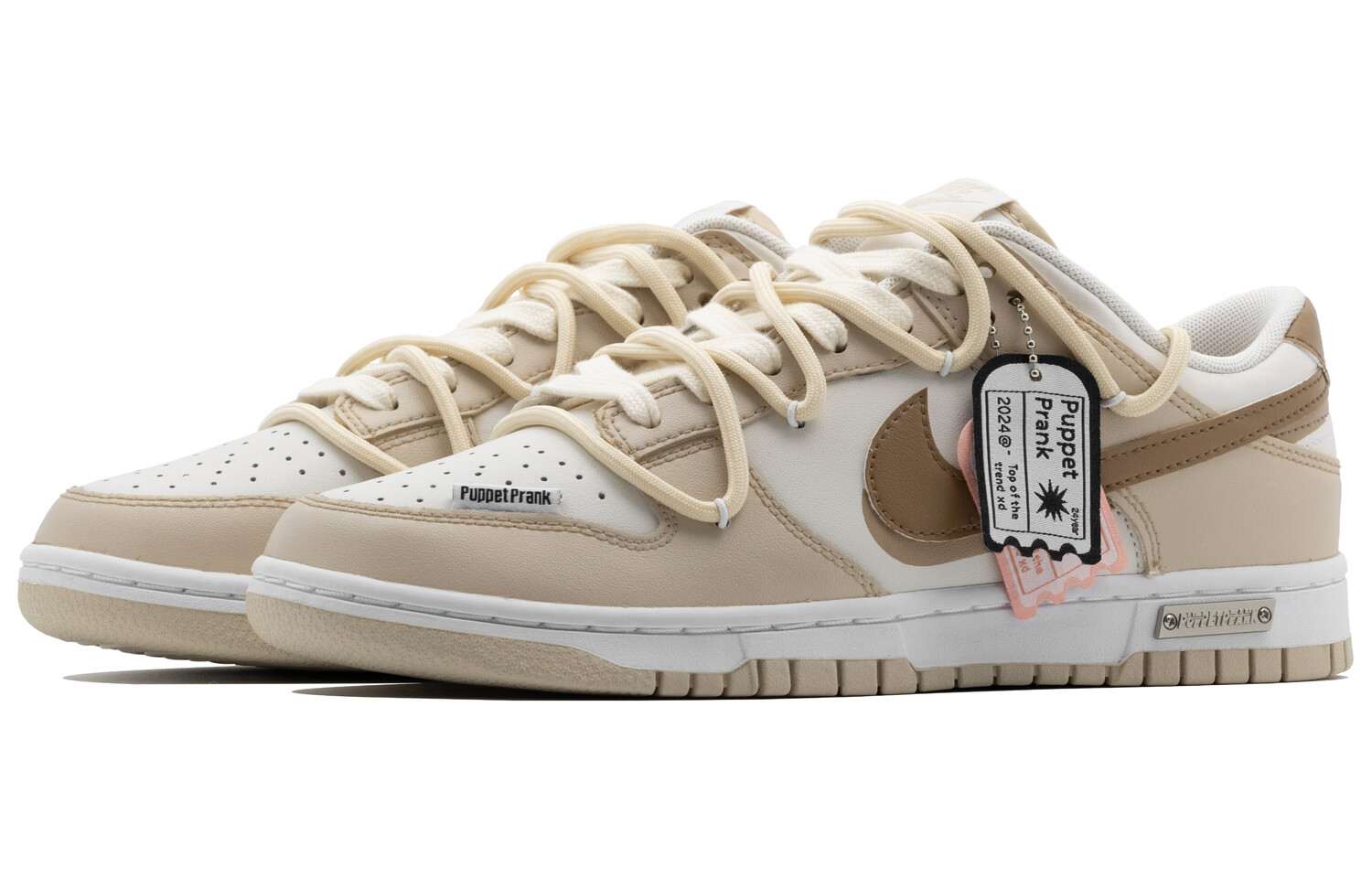 

Кроссовки Nike Dunk Skateboarding Shoes Men Low-top Beige/White, цвет Off White
