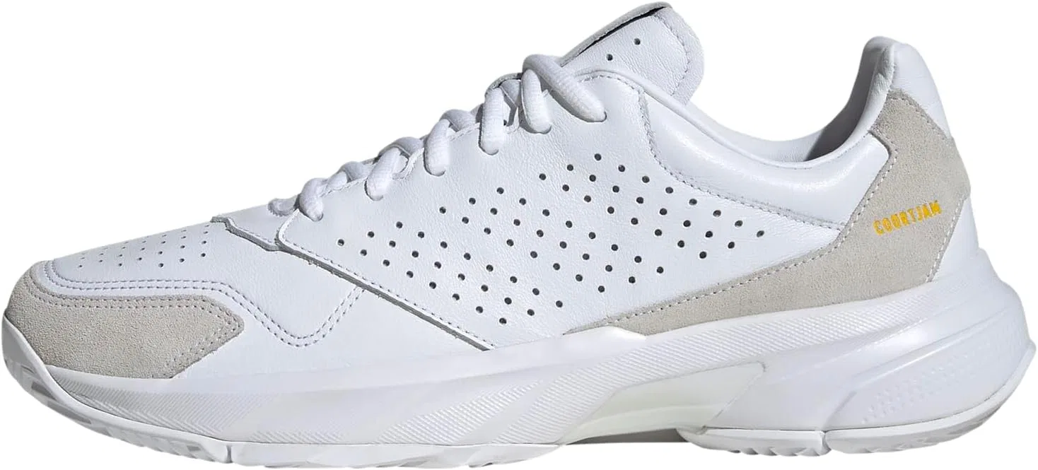 Кроссовки для тенниса Adidas Courtjam Control 3 Premium унисекс, Ftwr White Ftwr White Ftwr White