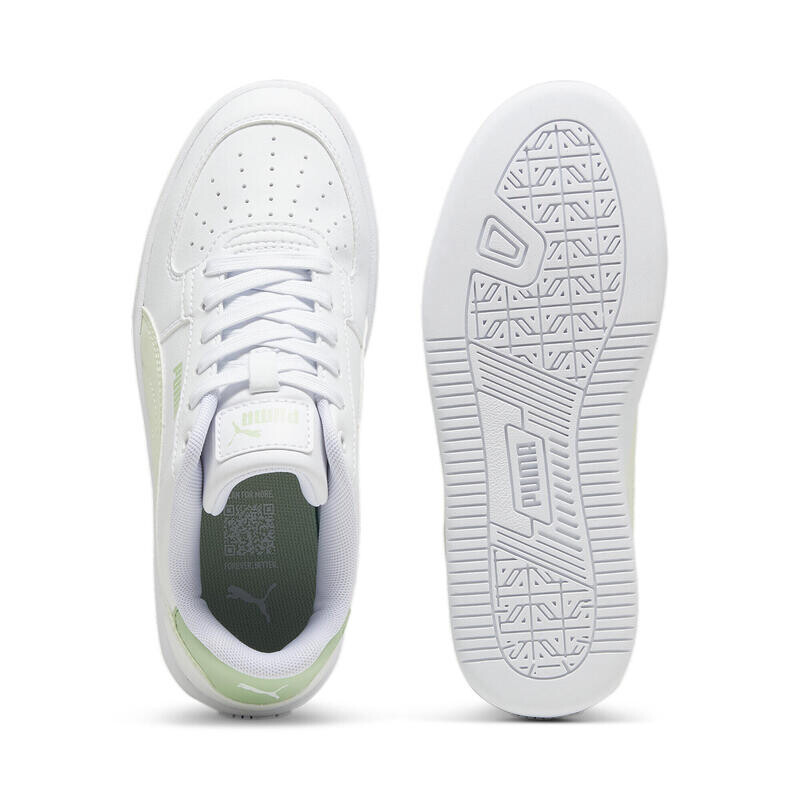 Детские кроссовки PUMA Caven 2.0 PUMA White Green Illusion Pure, цвет verde — фото 4