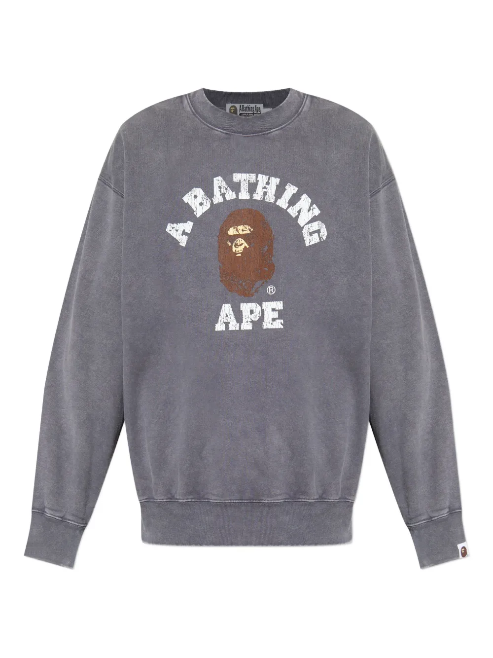 

Свитшот с принтом-логотипом A BATHING APE, серый