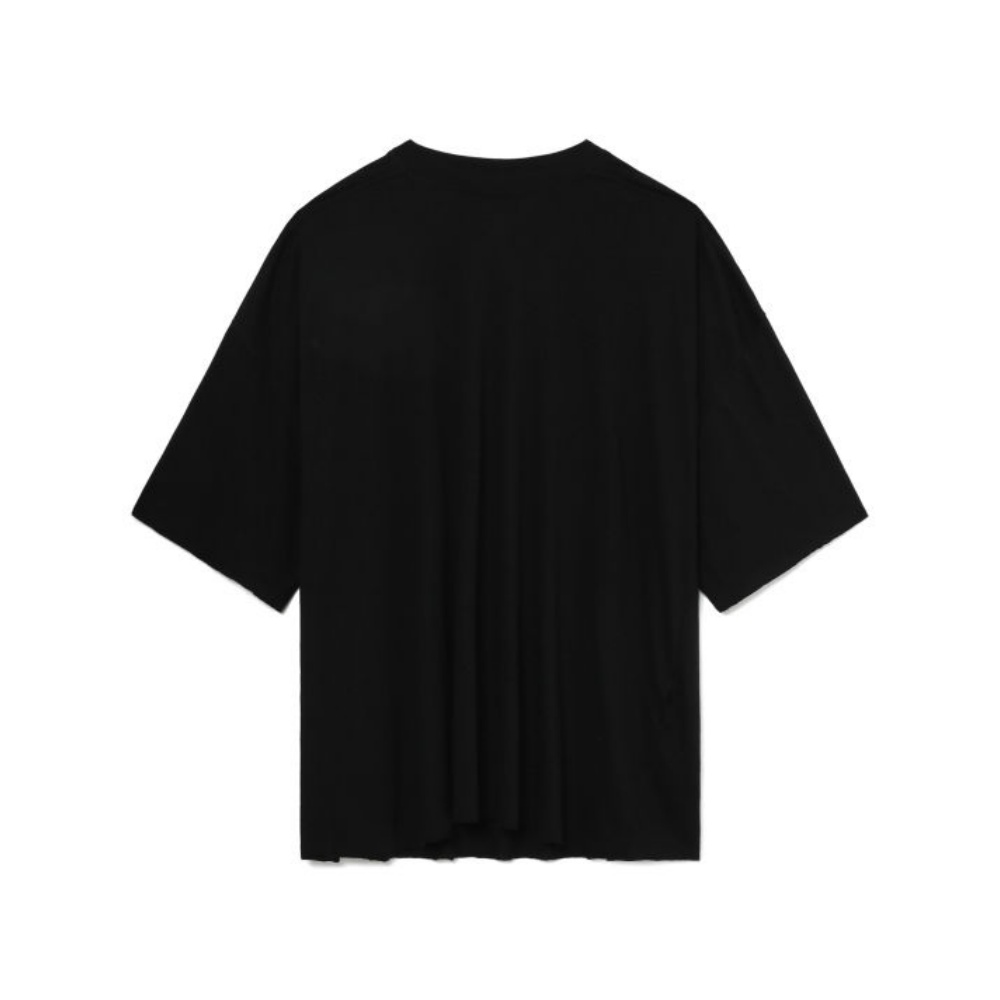 

RICK OWENS Футболка мужская Black Crew Neck Moderate Straight Fit, Черный, RICK OWENS Футболка мужская Black Crew Neck Moderate Straight Fit