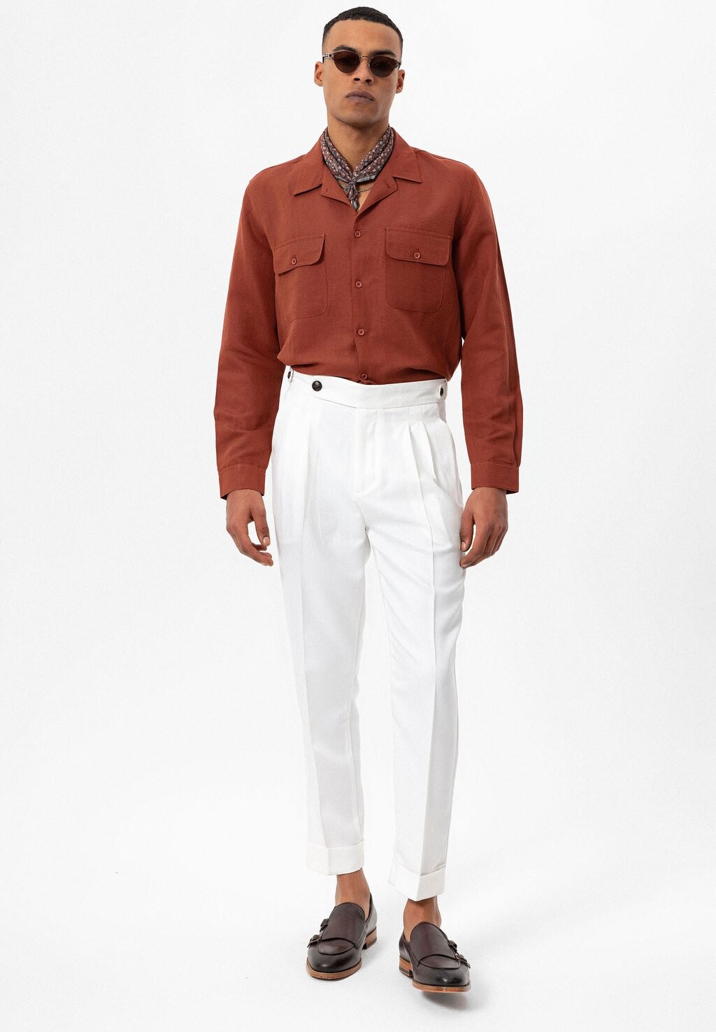 

Рубашка PANAMA LONG SLEEVE LAPEL COLLAR Antioch, охра