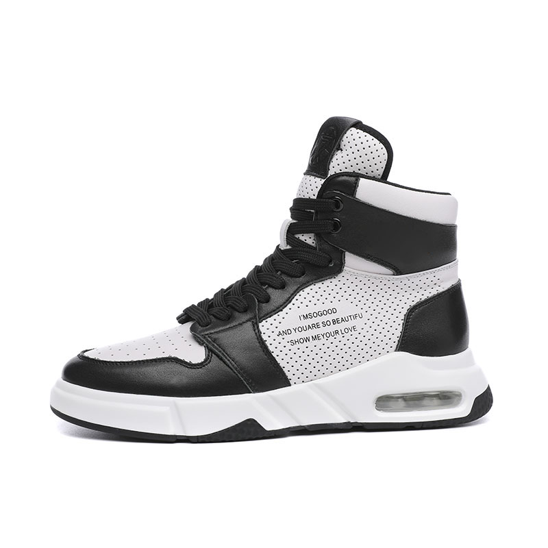 

Короткие ботинки мартин 4 см мужские BABINDA, черный/белый