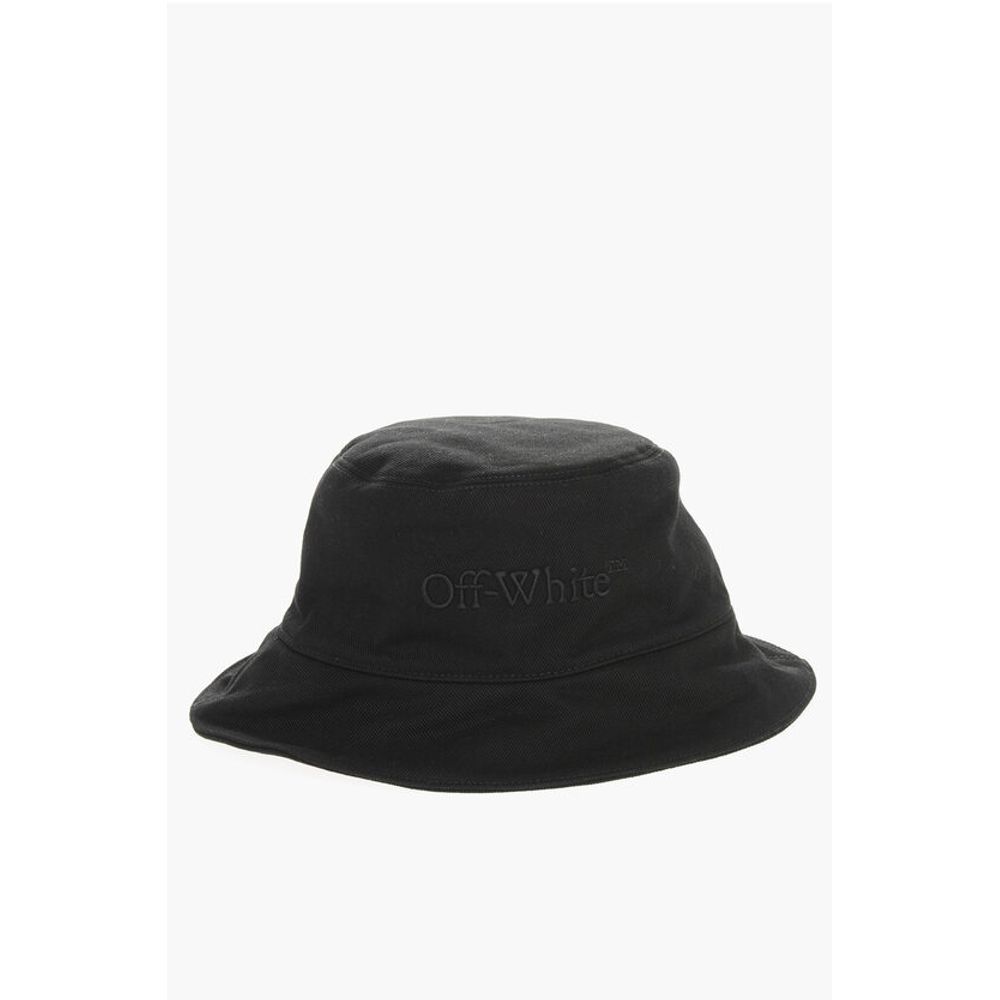 

Джинсовая панама с логотипом тон в тон Off-White, Black