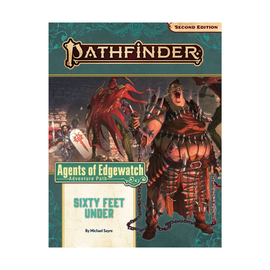 

#158 "Agents of Edgewatch #2 - Sixty Feet Under", Pathfinder Roleplaying Game (2nd Edition) - Adventure Path #145 - #174, мягкая обложка