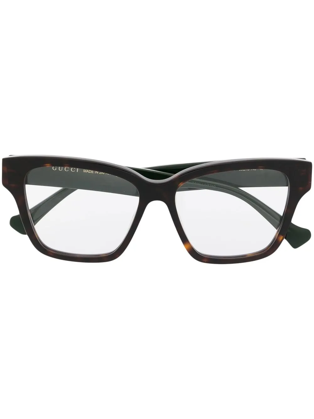 

Очки в квадратной оправе с логотипом Gucci Eyewear, коричневый