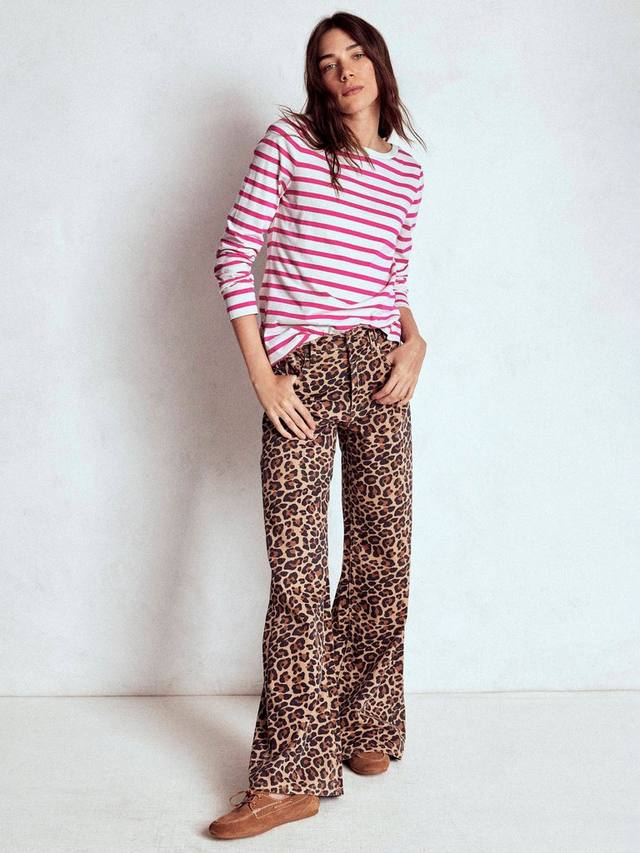 

Топ в полоску Olivia Breton Boden, Pink Peony/Multi