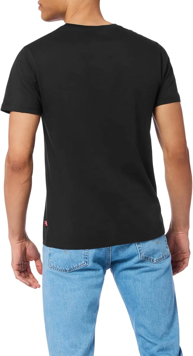 Комплект футболок Levi's Basic Crew Neck, 4 предмета, черный — фото 4
