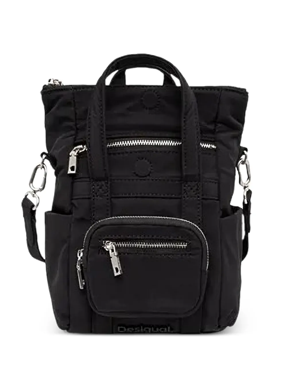 

Рюкзак на молнии с карманами Desigual, черный