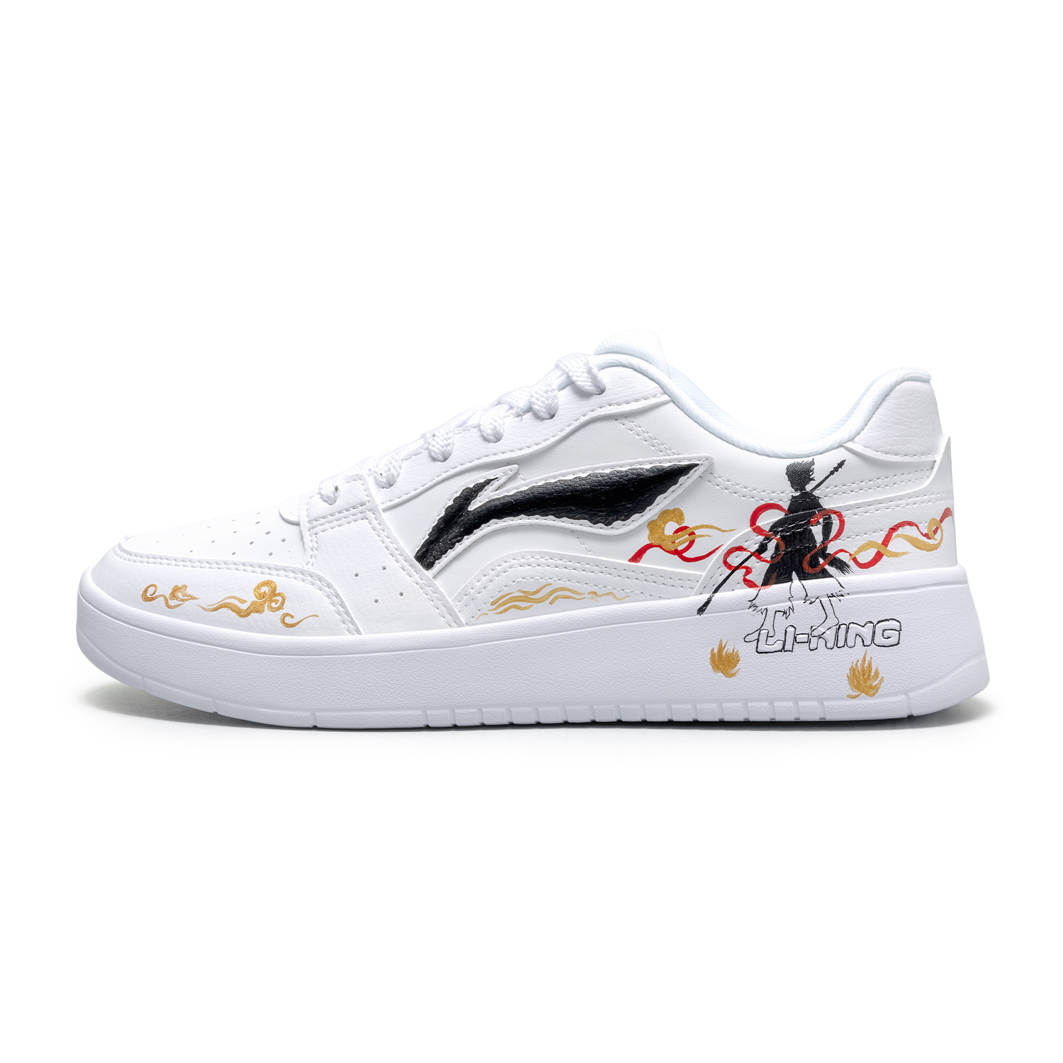 

Acer Truncatum легкие, увеличивающие рост и дышащие низкие скейтборд кроссовки мужские LINING, белый/красный