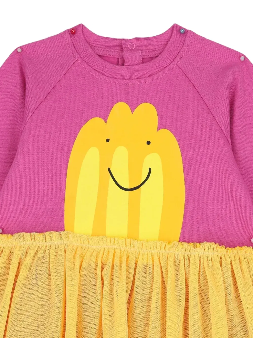 Платье с графическим принтом Stella Mccartney Kids, желтый — фото 3
