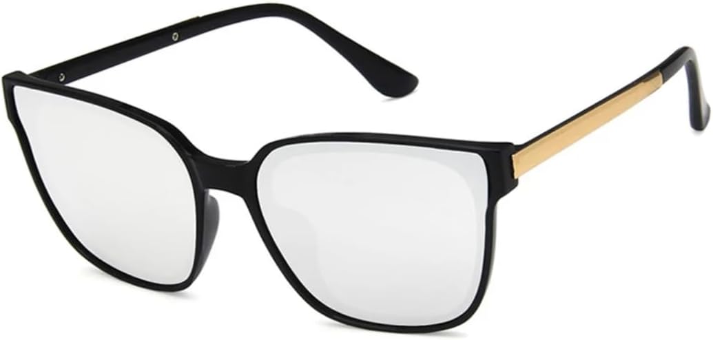 

Солнцезащитные очки с защитой UV400 | Большая оправа, линзы конфетных цветов | Для женщин и мужчин, для занятий спортом на открытом воздухе и вождения DSVIGF, Black Silver