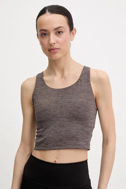 Топ для йоги All Me Adidas Performance, коричневый — фото 4