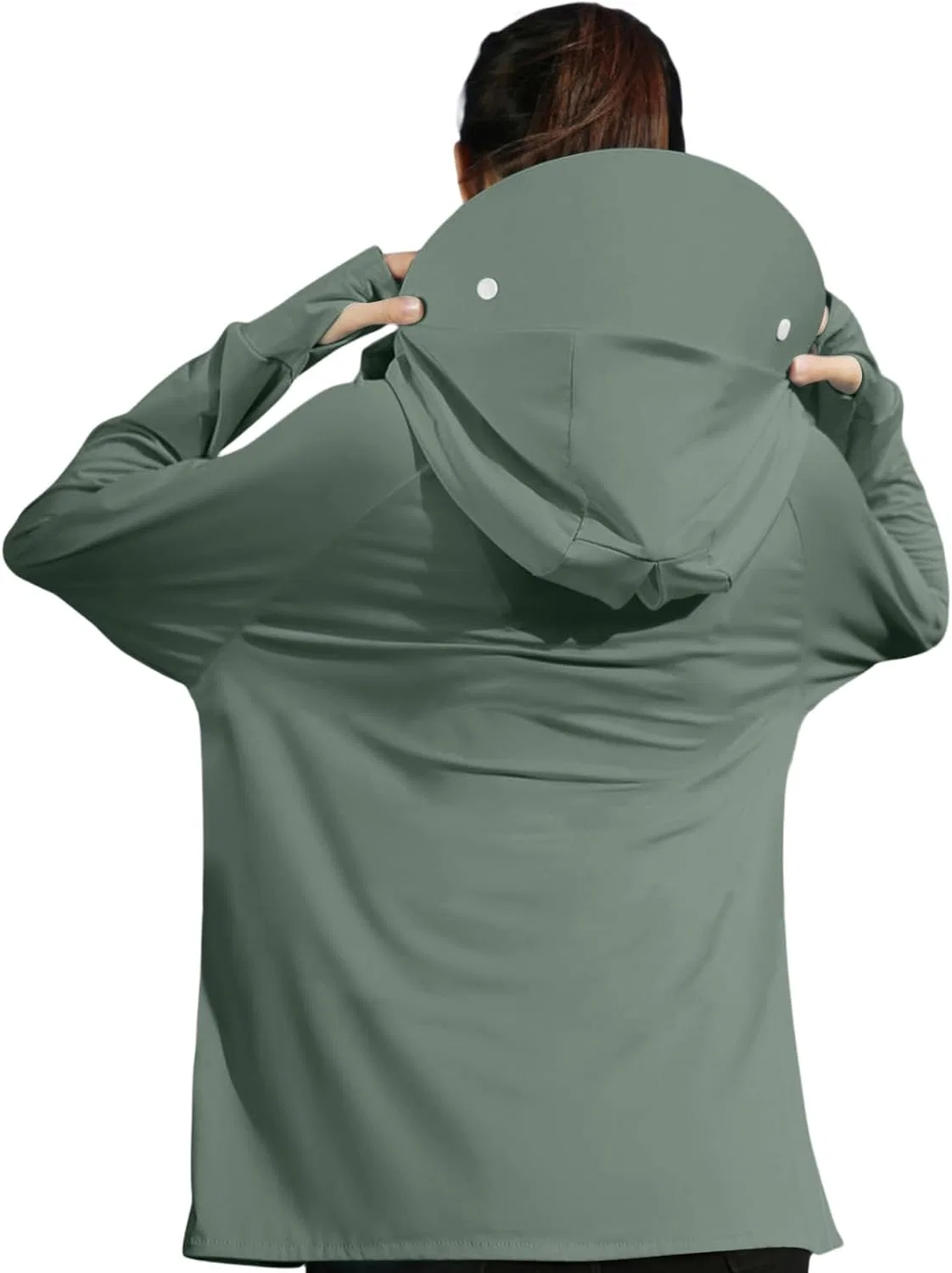 Женская куртка для активного отдыха UPF 50+ Generic, Army Green — фото 3