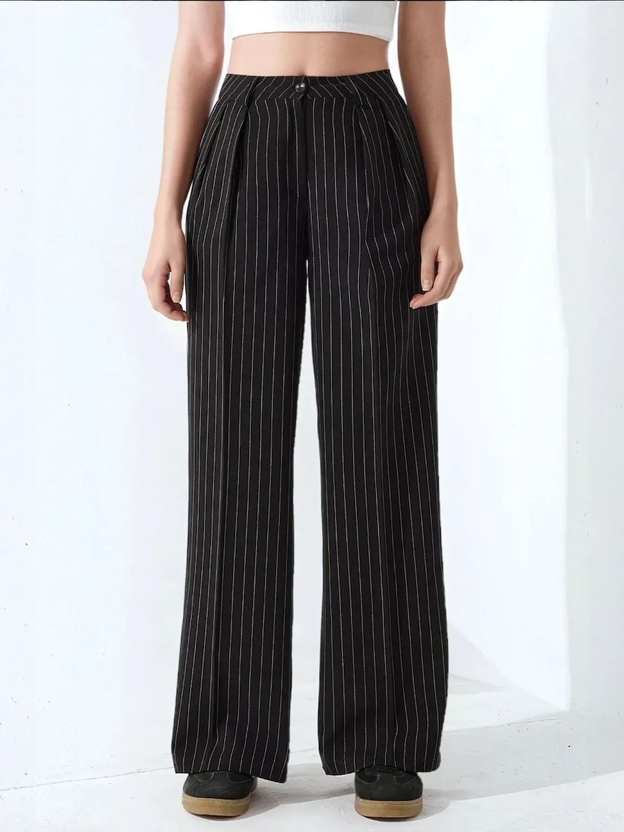 

Широкие брюки со складками Hiccup, черный