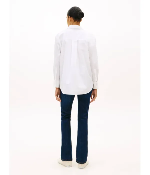 Рубашка oversize fit Tommy Hilfiger, белый — фото 3