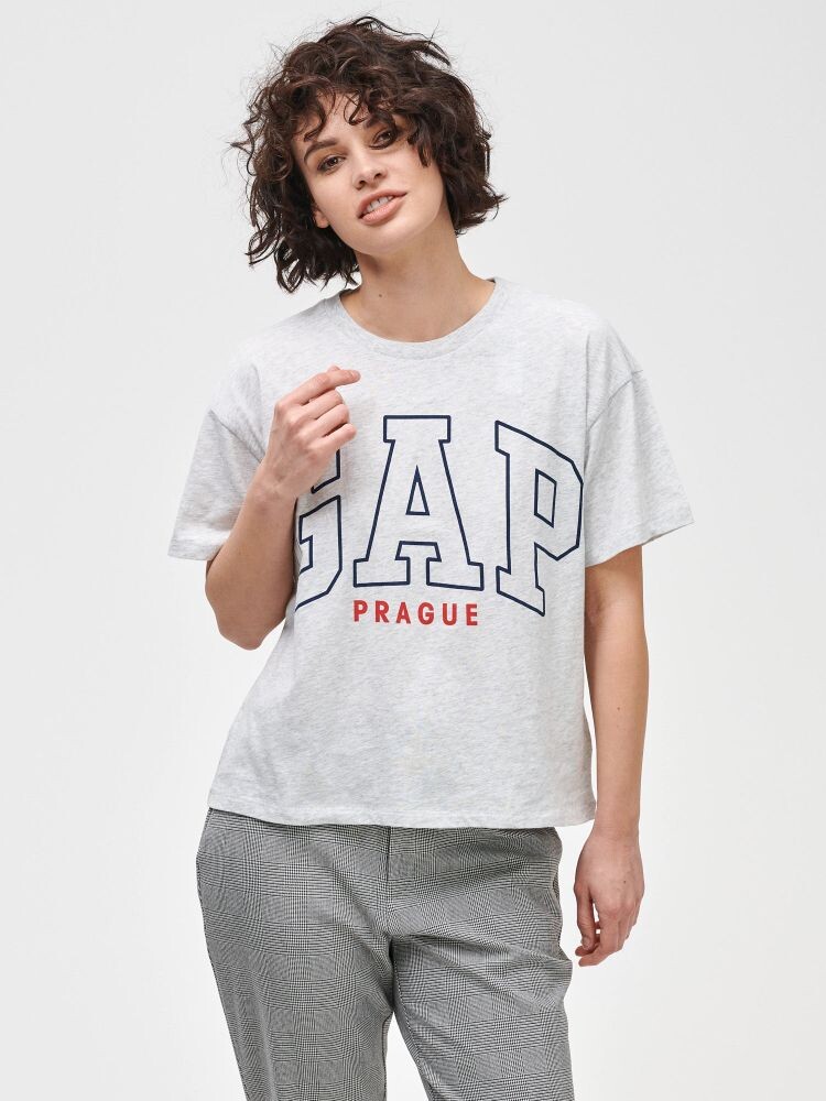 

Футболка с логотипом Gap, серый