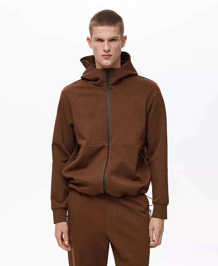 

Мужская удобная толстовка с капюшоном Comfort Stretch MANGO, оранжевый