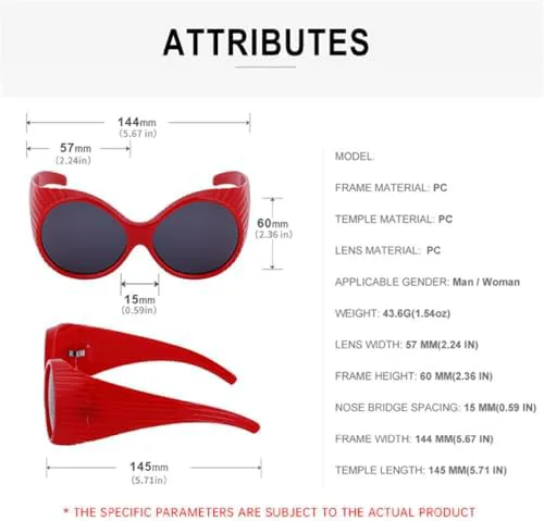 

Большие круглые солнцезащитные очки для женщин, ретро-солнцезащитные очки с обтекаемой формой, модные солнцезащитные очки в крупной оправе MTZJH, C6 Pink