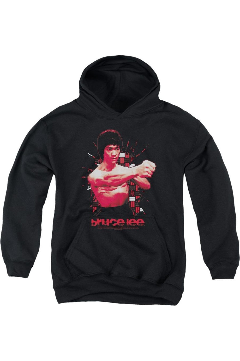 

Брюс Ли "Сокрушающий кулак" молодежная толстовка с капюшоном Gildan, черный