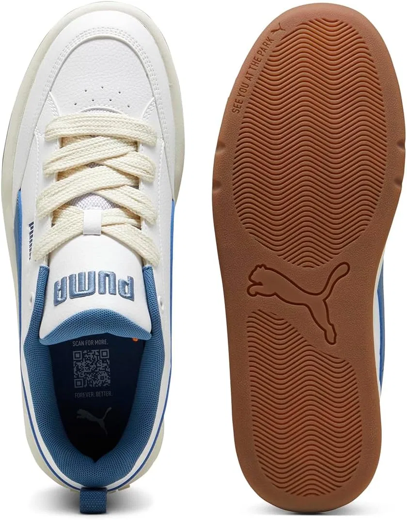 Кроссовки унисекс PUMA Park Lifestyle Schuhe Turnschuhe 395084 01, Puma White Blue Horizon Alpine Snow — фото 4
