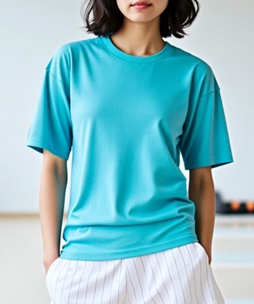 

Спортивная футболка влагоотводящая, быстросохнущая, с защитой от УФ-излучения United Athle Dry Athletic, цвет аква