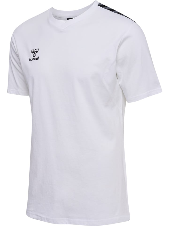 

Футболка "Hmlauthentic Co T-Shirt S/S" белого цвета Hummel
