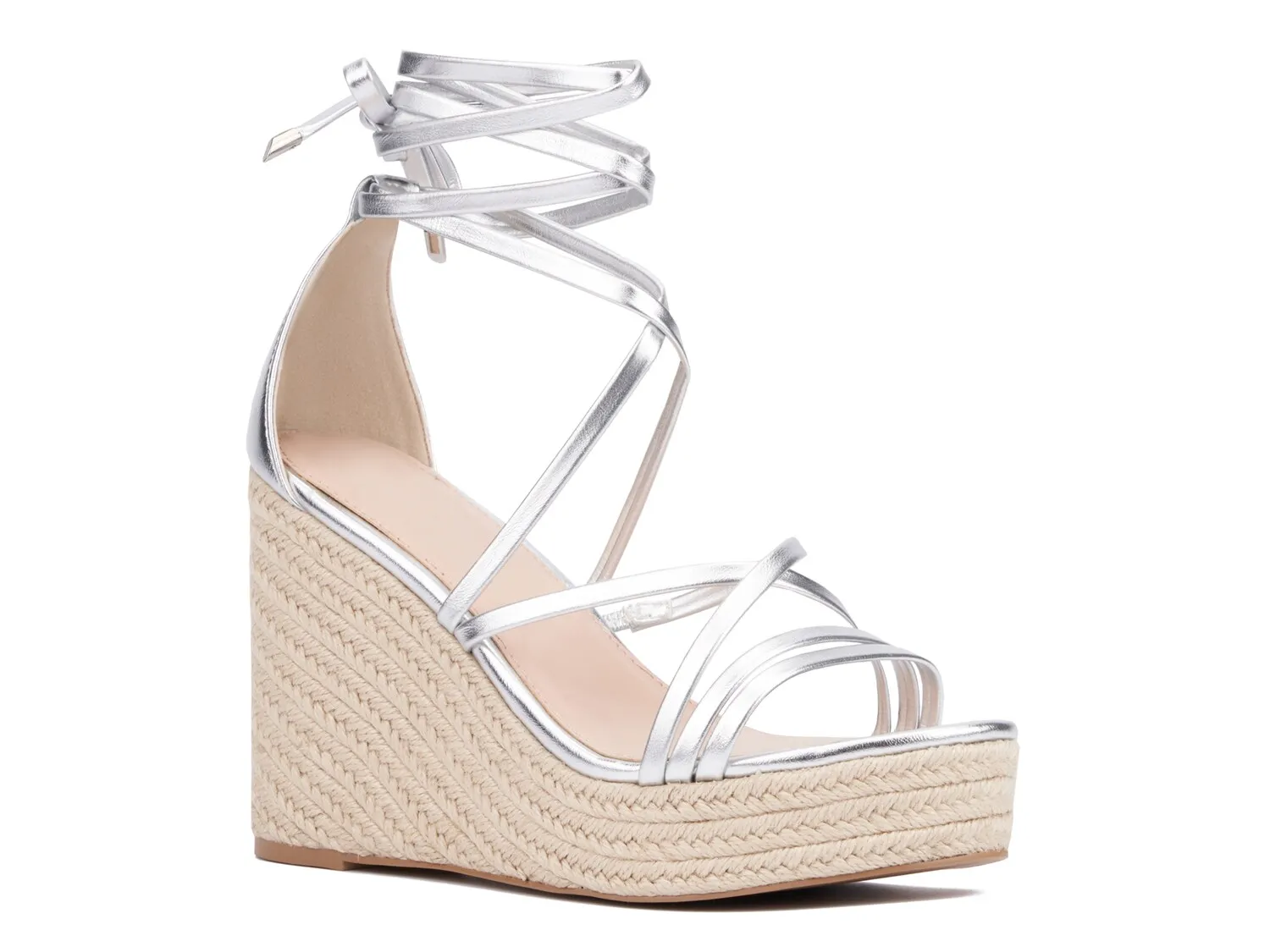 

Сандалии Gracelynn Espadrille Wedge Sandal Fashion To Figure, серебряный